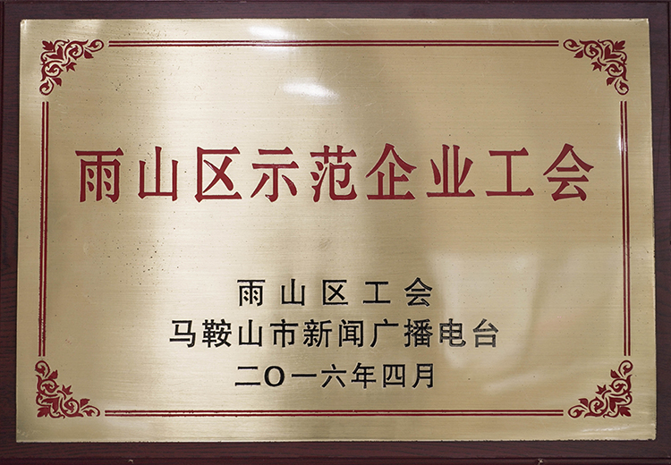 2016年榮獲雨山區示範企業工（gōng）會